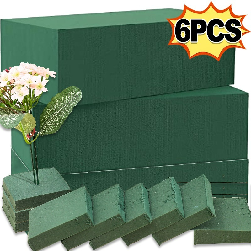 The Florist Supply - 6/1Pcs Square Floral Foam Bricks Artificial