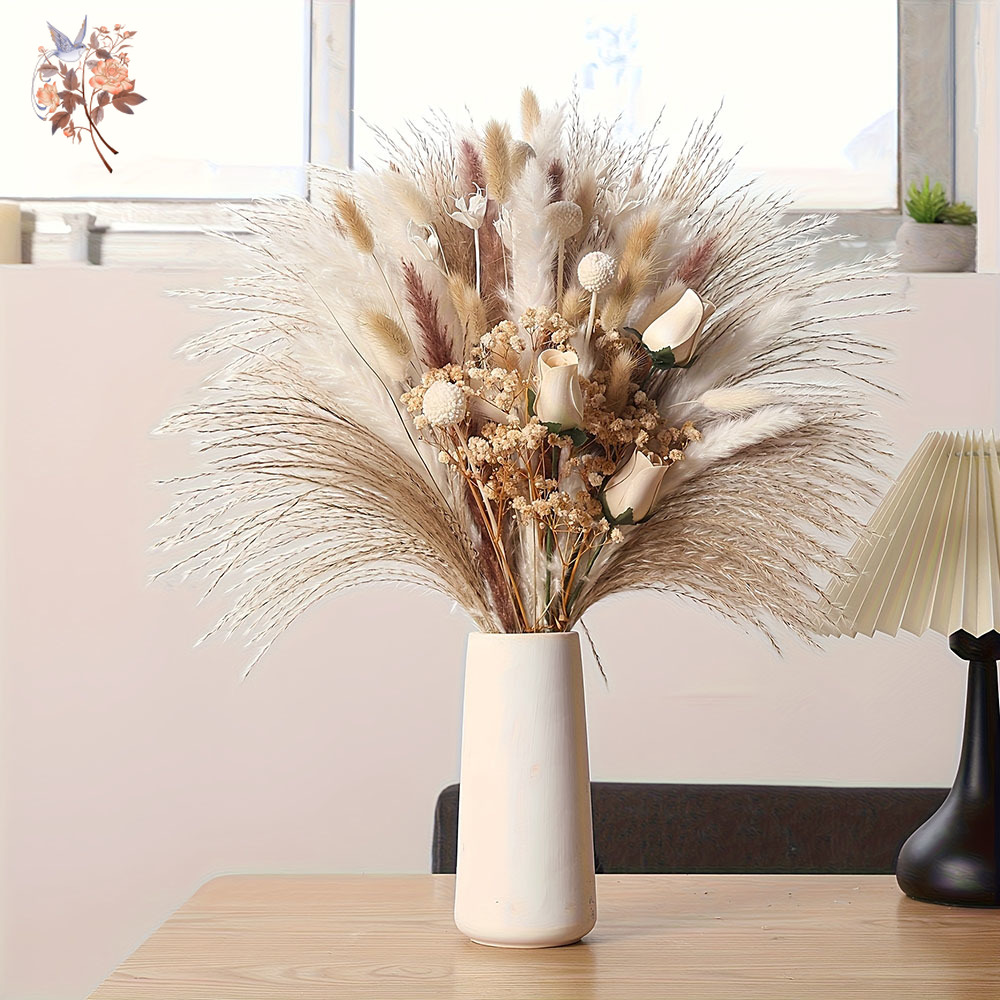 80Pcs Artificial Dried Flowers - Baby Breath Dried บทวิจารณ์และราคา