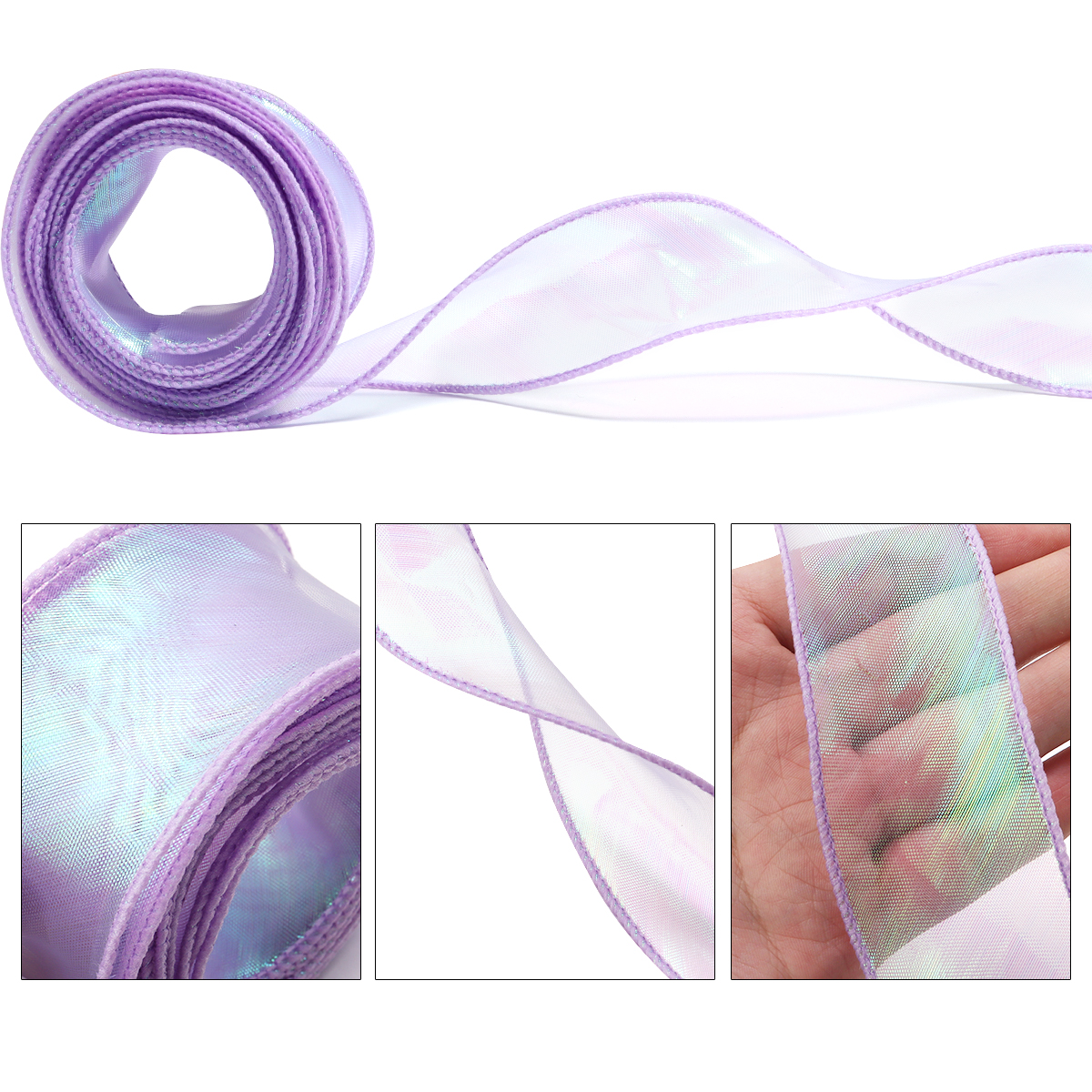 5Yards/Roll Chiffon Silk Ribbo - Ribbon Organza Roll บทวิจารณ์และราคา