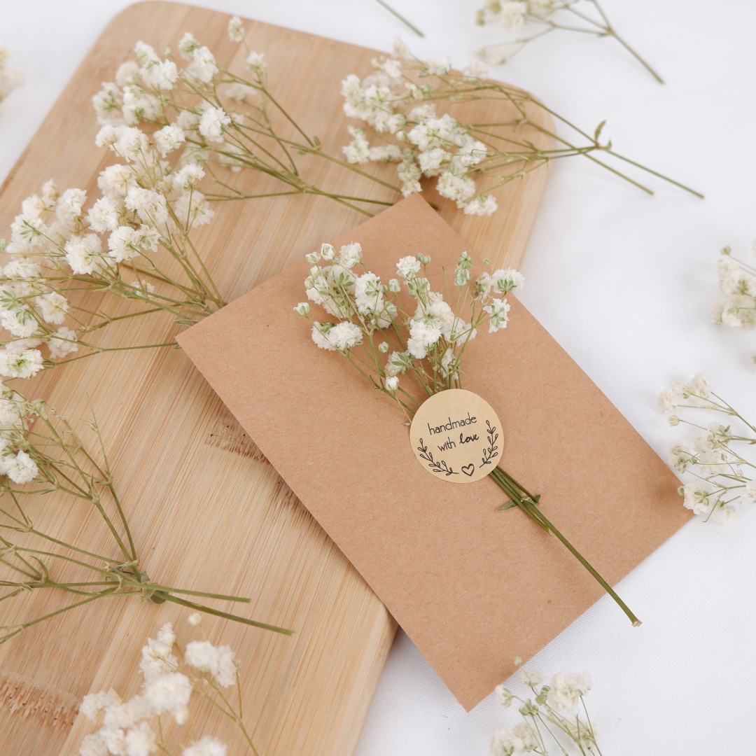Dried Flowers White Mini Dried - Baby Breath Dried บทวิจารณ์และราคา