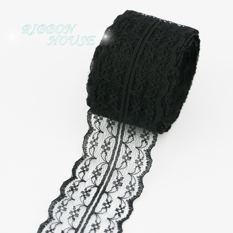 (5 yards/roll) 45mm White lace - Ribbon Organza Roll บทวิจารณ์และราคา