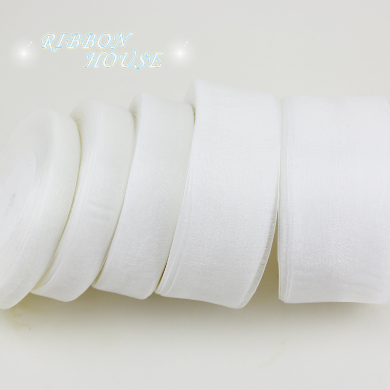 (50 yards/roll) 12/15/20/25/40 - Ribbon Organza Roll บทวิจารณ์และราคา