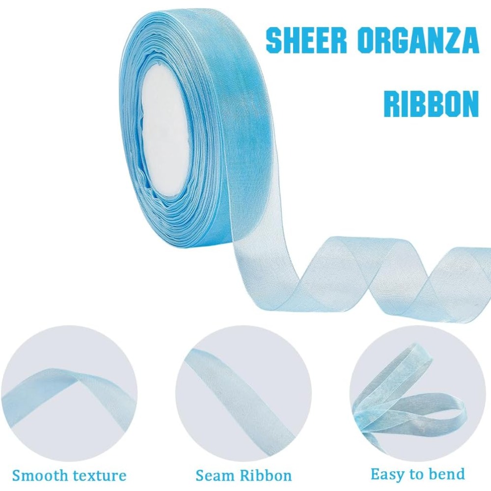 1 Rolls Sheer Organza Ribbon W - Ribbon Organza Roll บทวิจารณ์และราคา