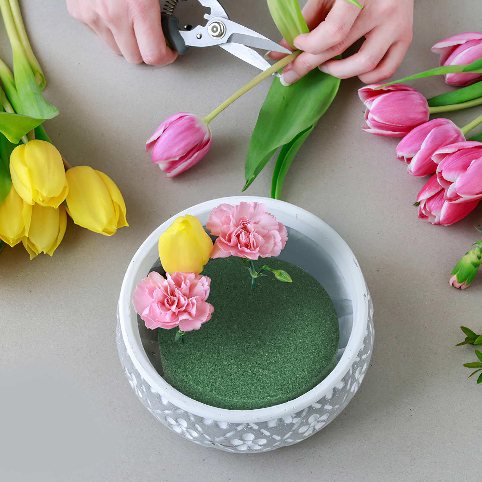 4Pcs Round Floral Foam Flower  - The Florist Supply บทวิจารณ์และราคา