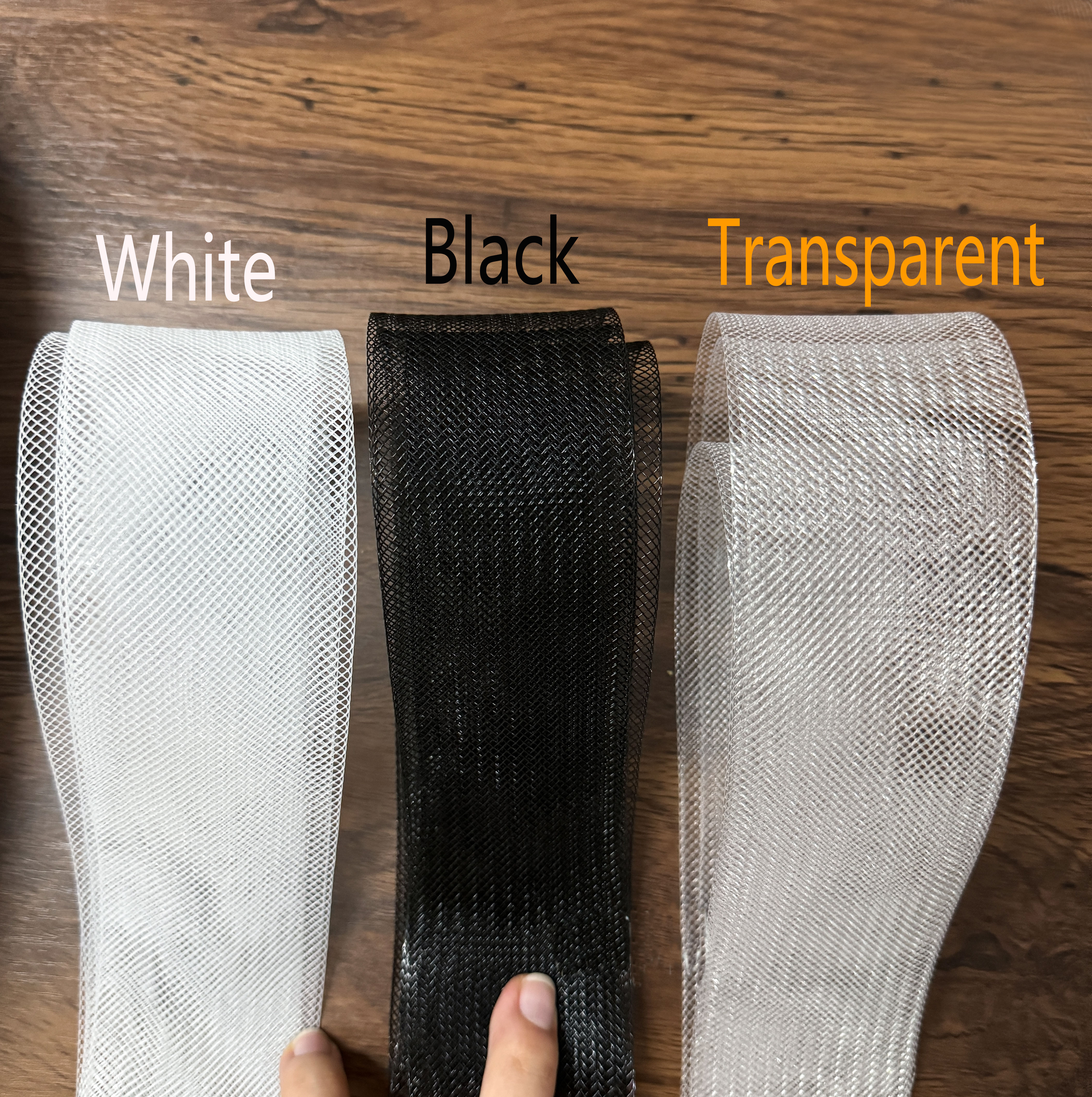 50 Yards/Roll Stiff Horsehair  - Ribbon Organza Roll บทวิจารณ์และราคา