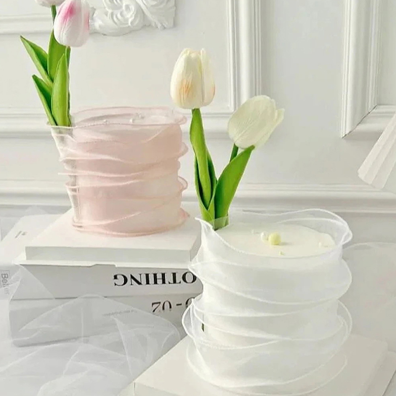 9Meters/Roll Sheer Silk Ribbon - Ribbon Organza Roll บทวิจารณ์และราคา