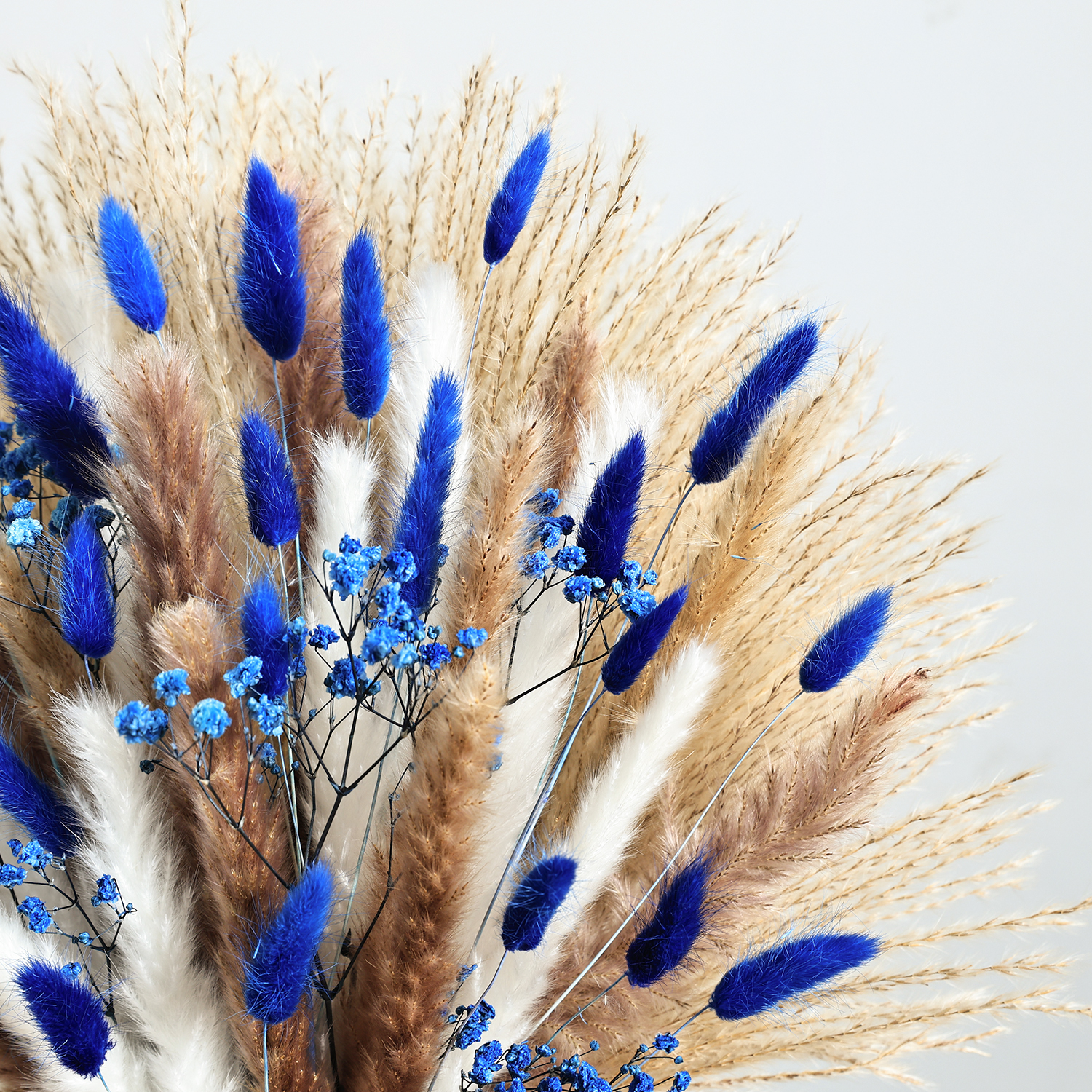 70pcs Blue Pampas Artificial D - Baby Breath Dried บทวิจารณ์และราคา