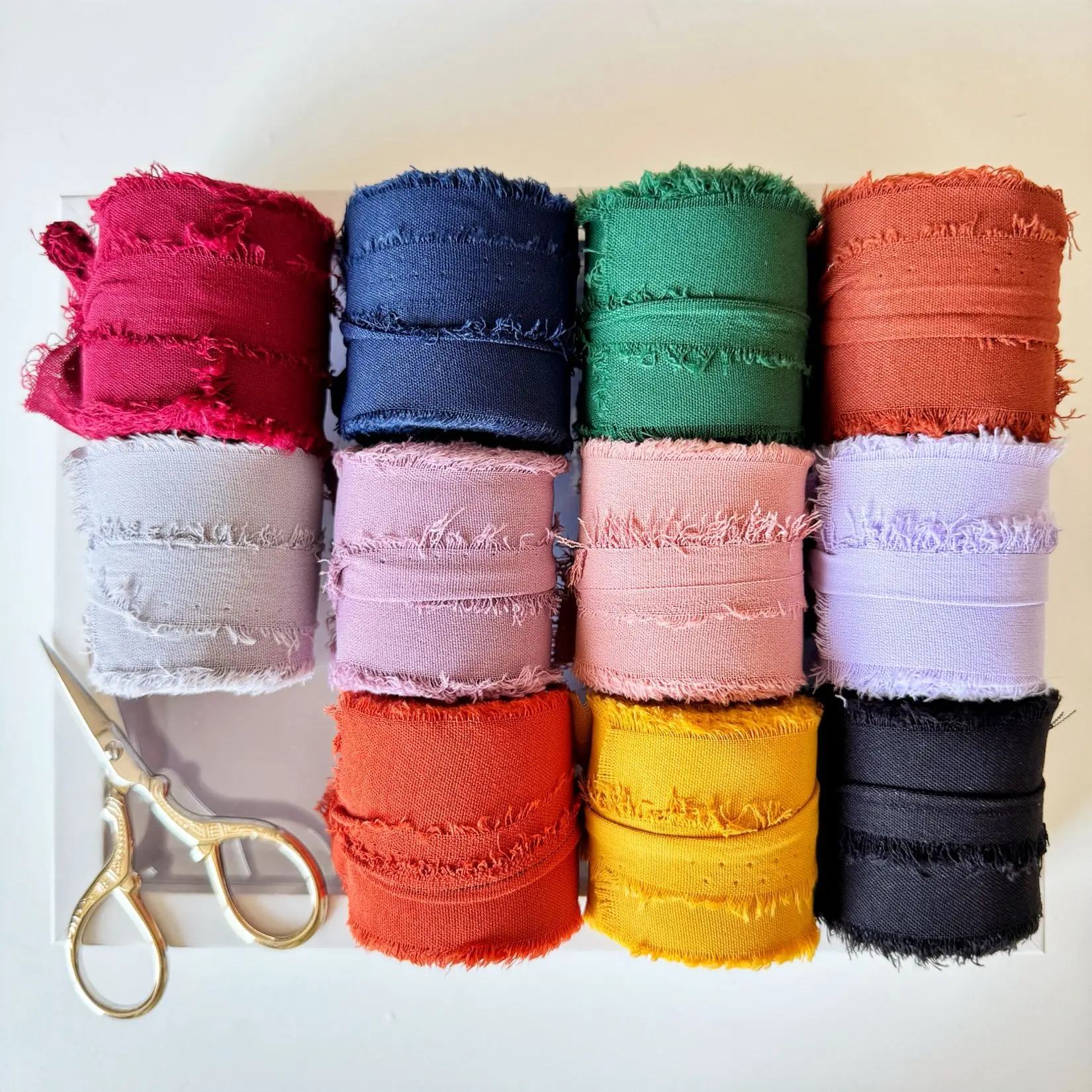 5m/Roll Frayed Silk Ribbon Edg - Ribbon Organza Roll บทวิจารณ์และราคา