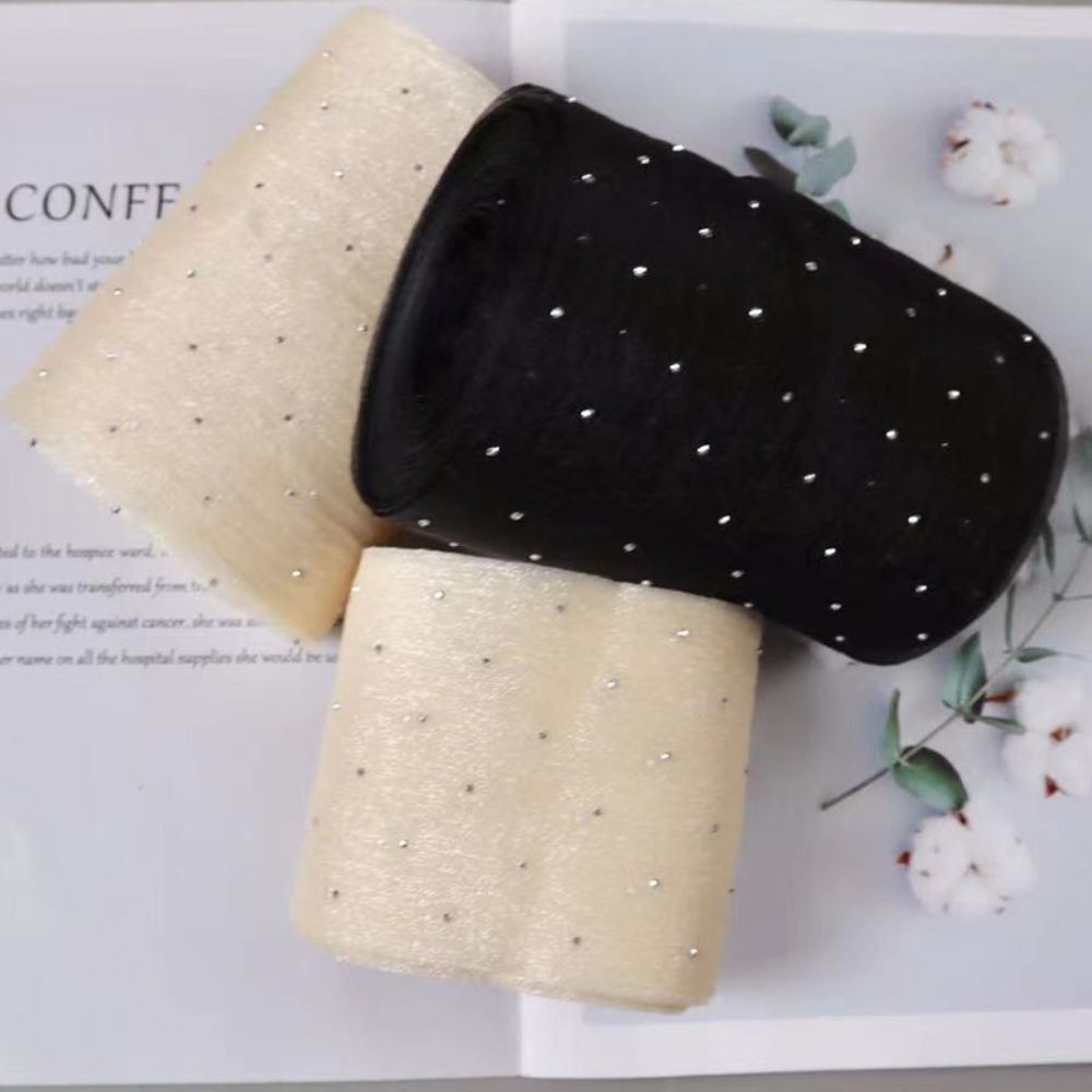 10 Yards/8cm Glitter Organza R - Ribbon Organza Roll บทวิจารณ์และราคา