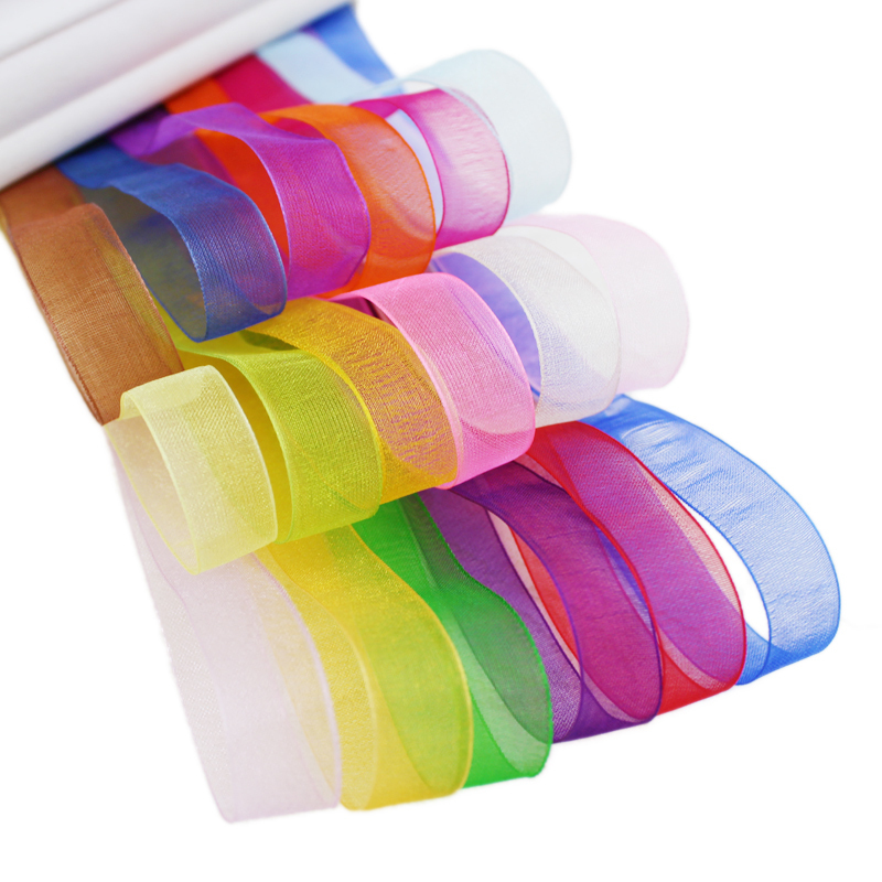 (50 yards/roll) 12mm organza r - Ribbon Organza Roll บทวิจารณ์และราคา